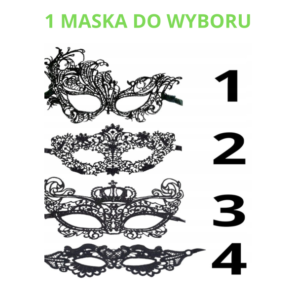 Maska Na Oczy Koronkowa Wenecka Do Wyboru 4 Rodzaje OPASKA PANIEŃSKIE